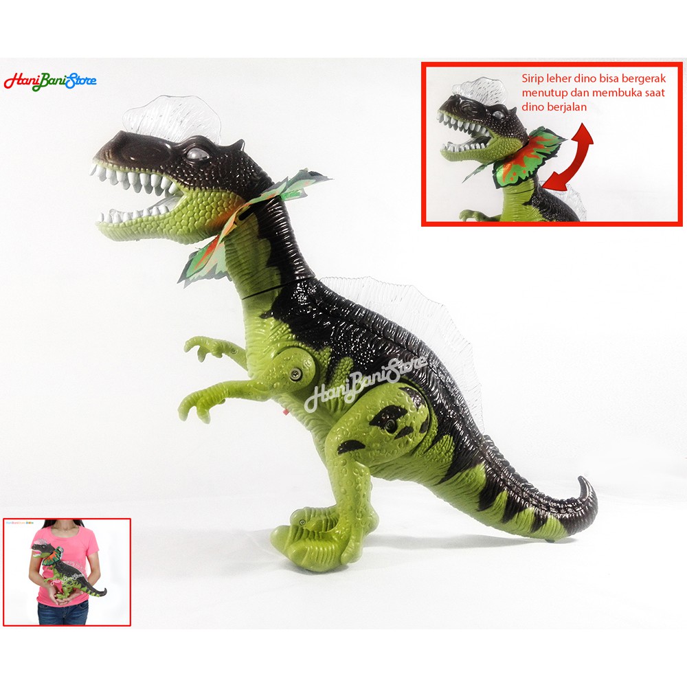 Mainan Dinosaurus T Rex Daya Batere Bisa Gerak Melangkah Dan