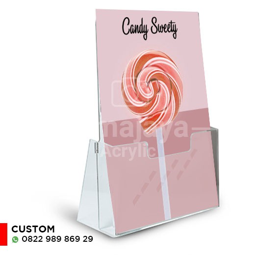 

tempat brosur acrylic a5
