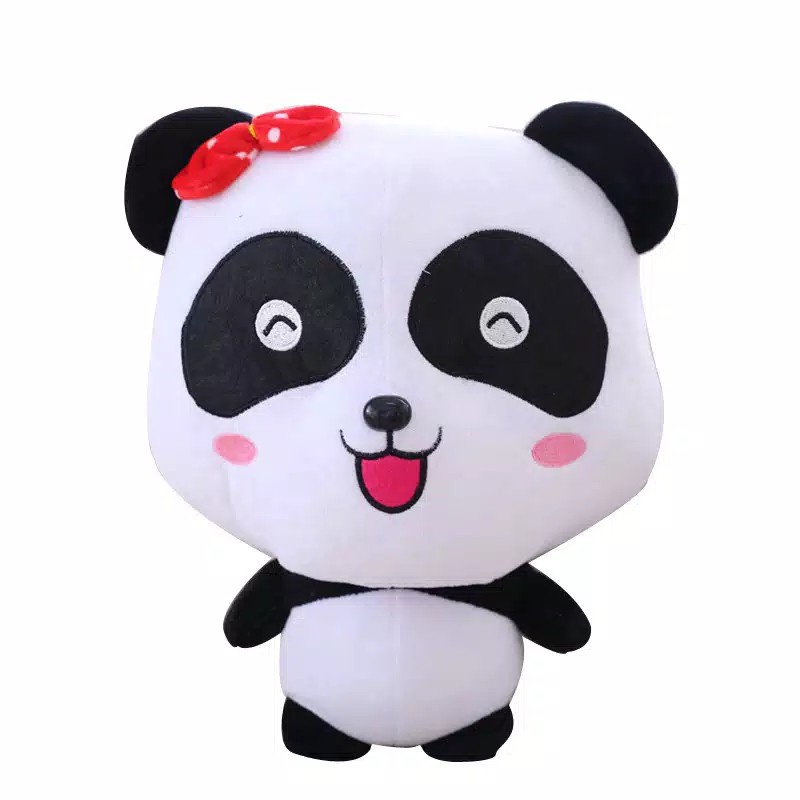 Boneka babybus / Boneka karakter panda kiky dan miu miu ukuran 35 cm