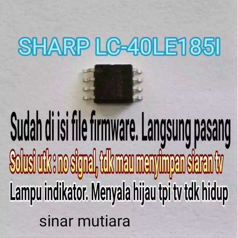 Ic memory eprom tv led sharp lc40le185i