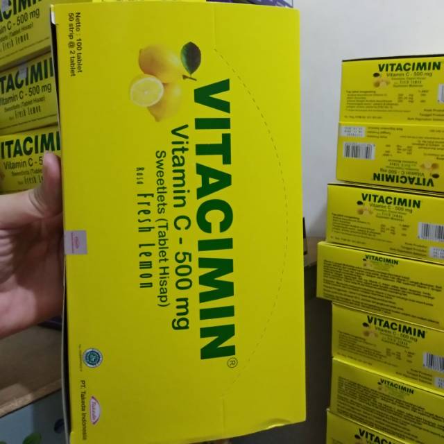 VITACIMIN TABLET HISAP HARGA PER BOX ISI 100 BIJI | Shopee