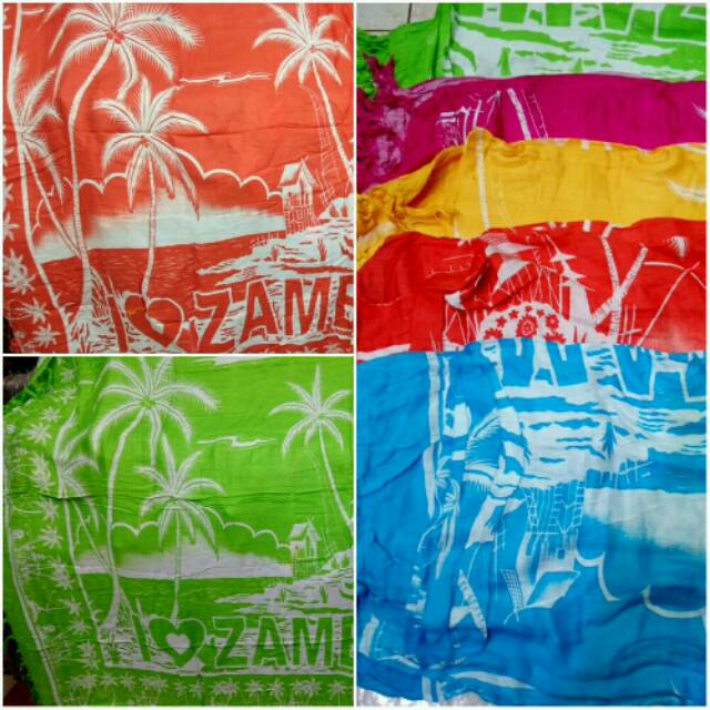 TerMurah Kain Pantai Motif Pantai Warna Cerah