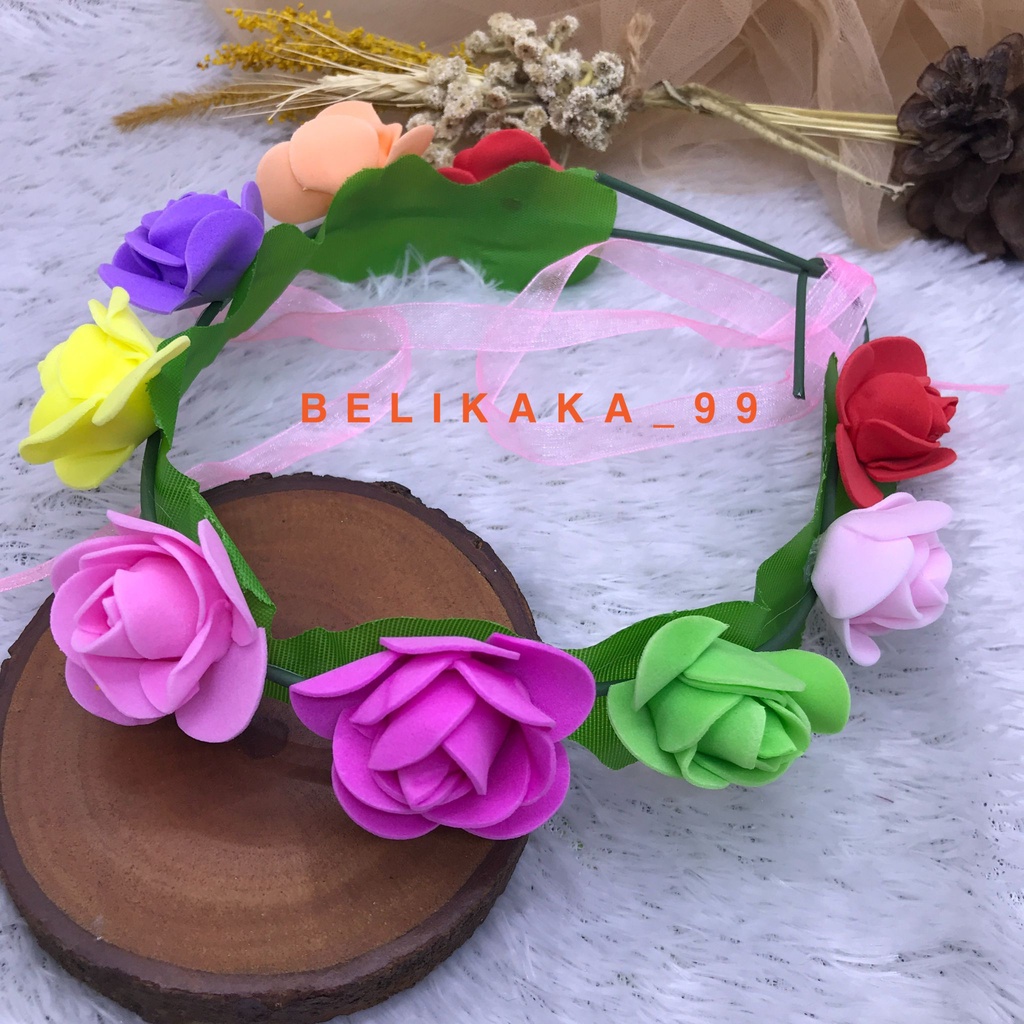 BANDO FLOWER CROWN / BANDO MAHKOTA BUNGA LINGKAR / BANDO BUNGA LINGKAR / FLOWERCROWN / BANDO CANTIK