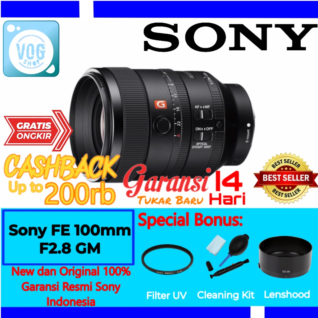 Lensa Sony FE 100mm F2.8 GM - Sony FE 100mm GM