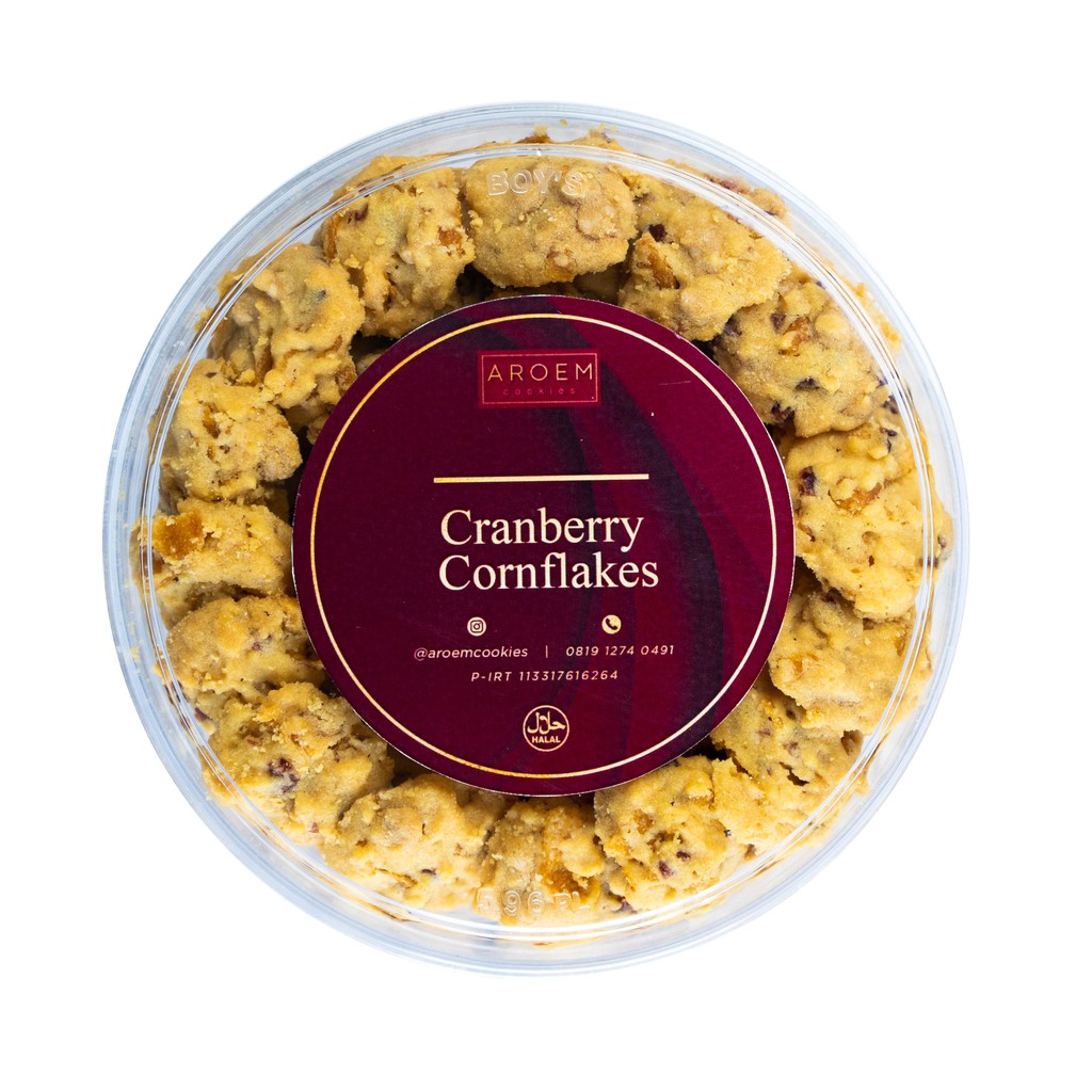 

CRANBERRY CORNFLAKES / PREMIUM COOKIES / KUE LEBARAN 450 GR