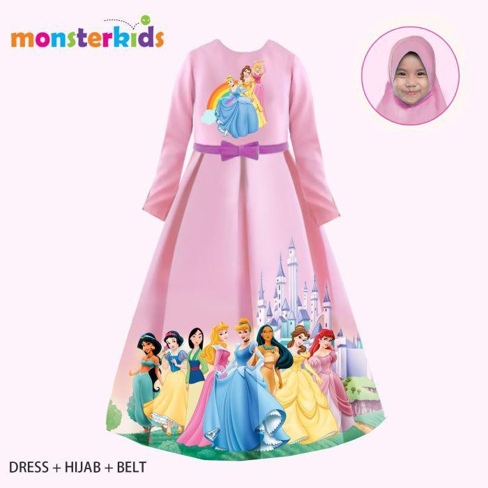 Baju Gamis Anak Princess Pink Baju Muslim Anak 11 Tahun Shopee Indonesia