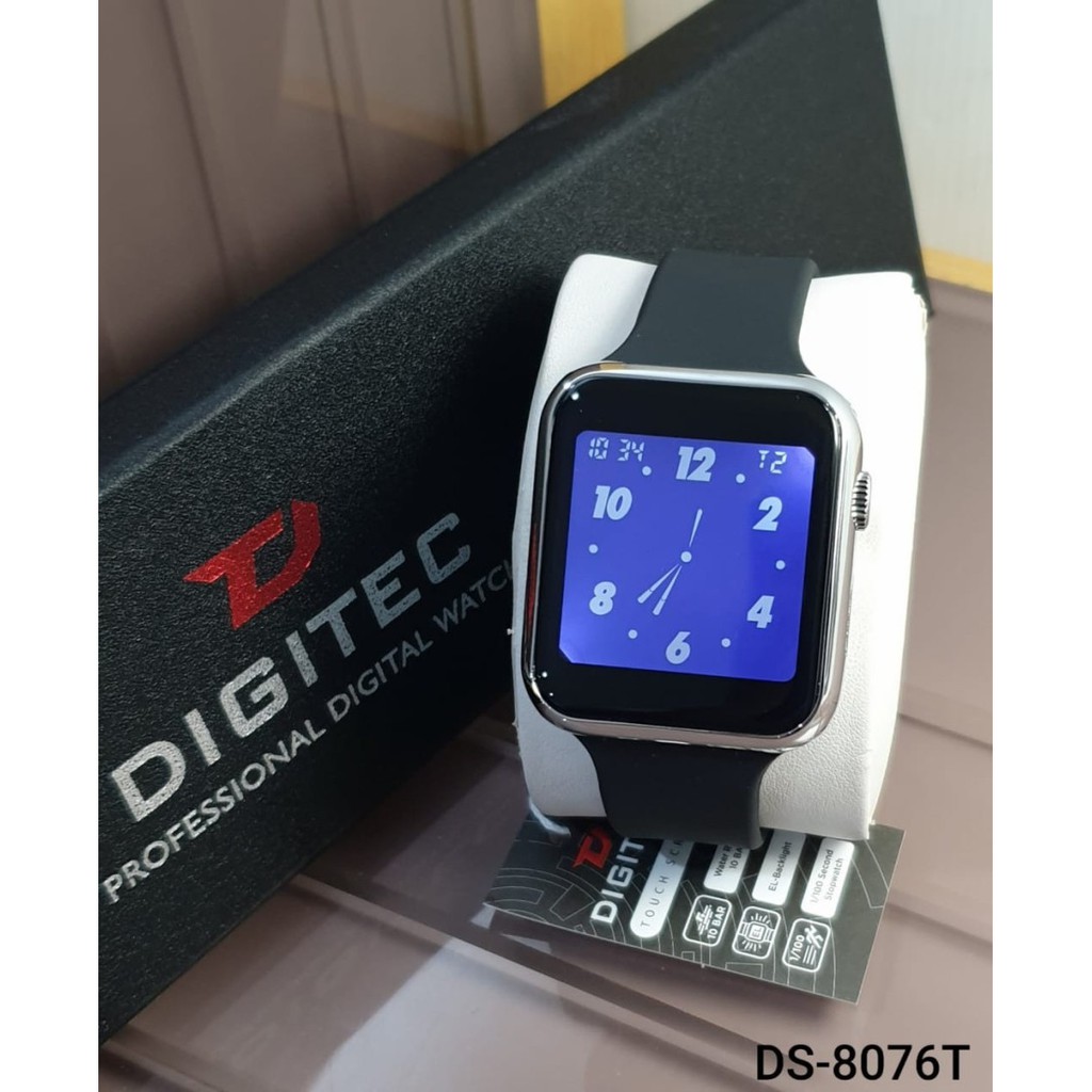 JAM TANGAN DIGITEC 8076T TERBARU ORIGINAL TALI RUBBER garansi resmi 1 tahun