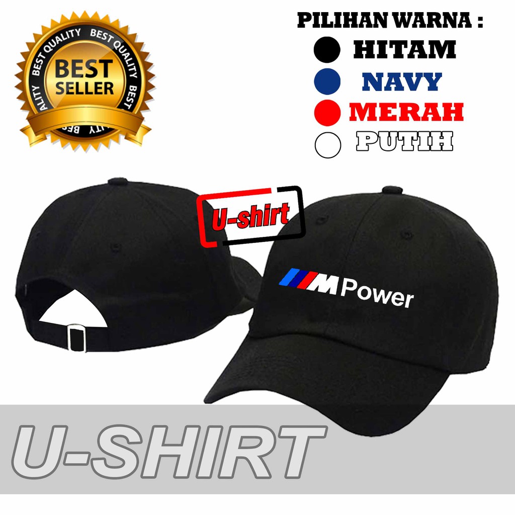 BERKUALITAS  Topi Baseball BMW MPOWER M POWER MURAH TERBARU PRIA&WANITA DISTRO U-SHIRT