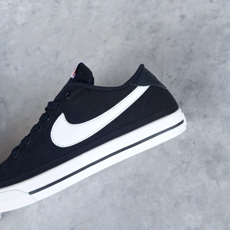 NIKE COURT LEGACY BLACK WHITE CANVAS