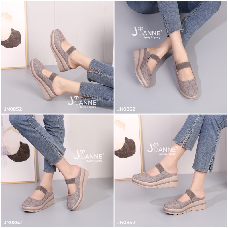 RESTOCK! [ORIGINAL] JOANNE Slop Wedges Shoes Sepatu Wanita #JN0852