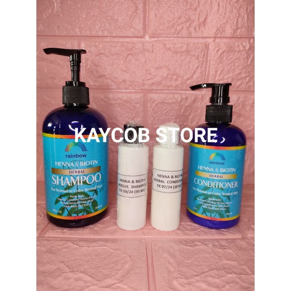 RAINBOW RESEARCH SHAMPOO/ RAINBOW RESEARCH CONDITIONER/ HENNA & BIOTIN SHAMPOO/ HENNA & BIOTIN CONDI
