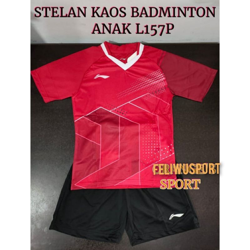 BAJU BADMINTON ANAK/ SETELAN ANAK BULUTANGKIS LINING