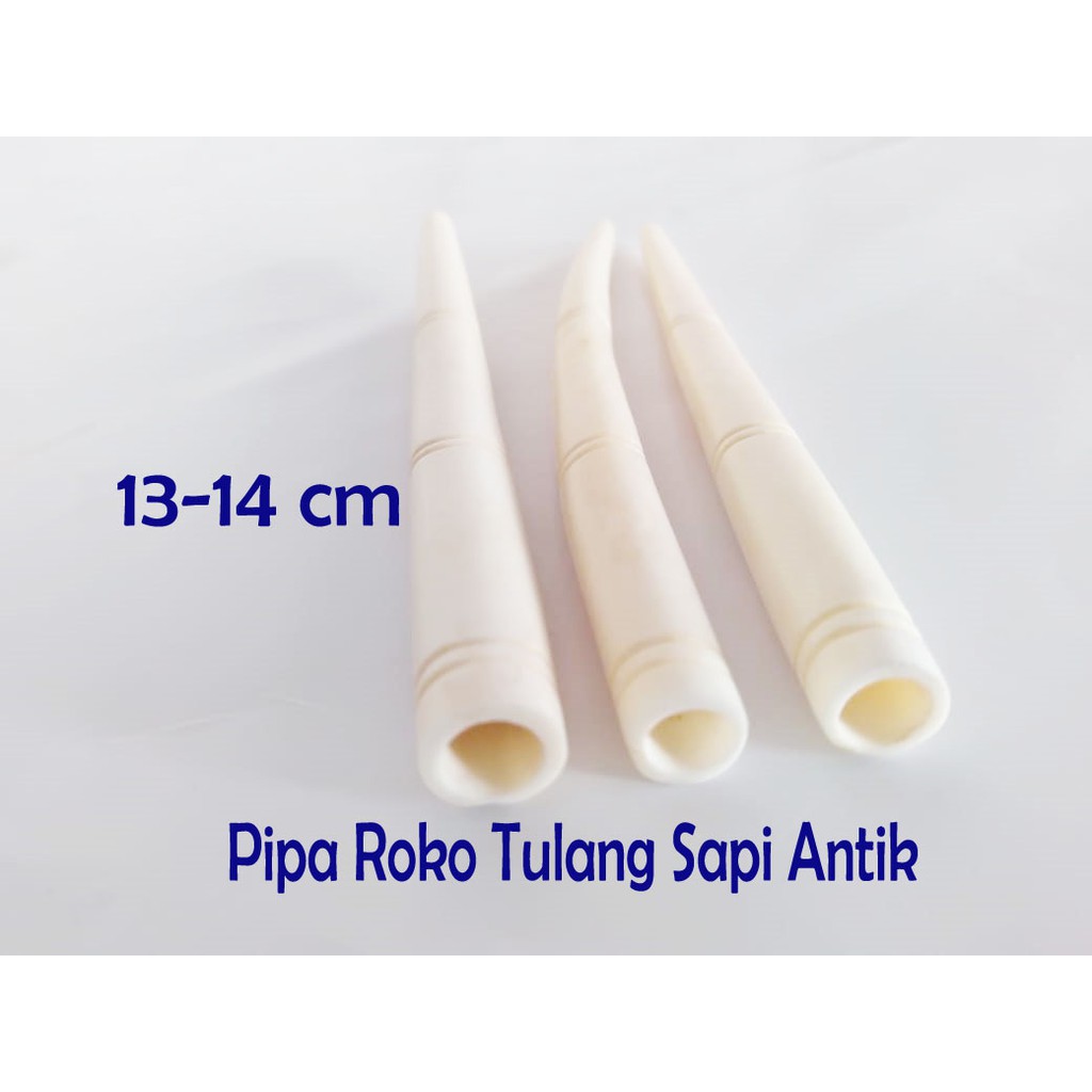 Pipa Tulang Sapi Ukir Ukuran 14 cm