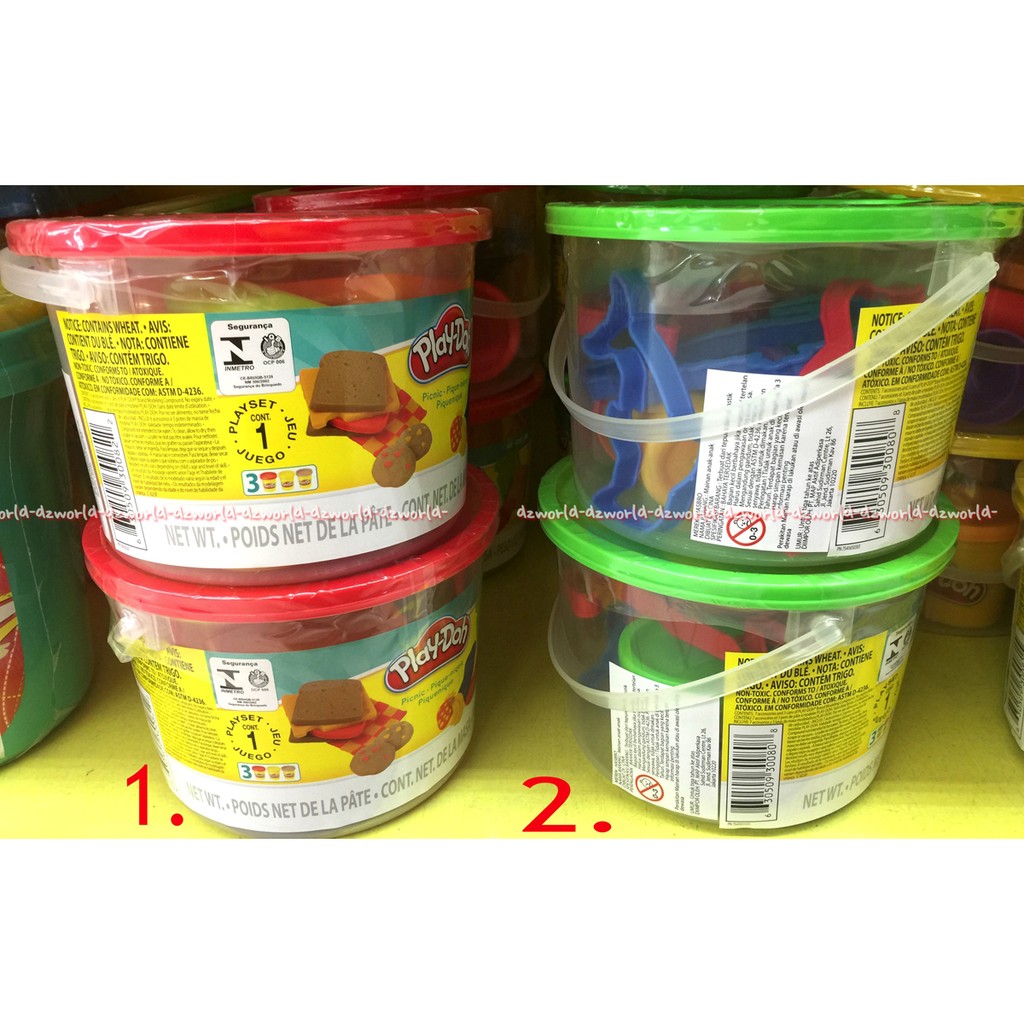 Play Doh Animal Activities Bucket Playdoh Keranjang Original Play-doh