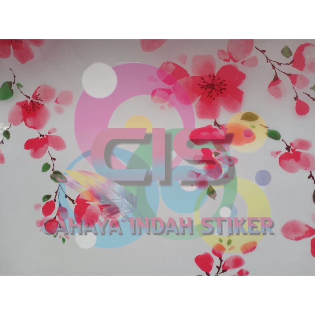 Stiker Kaca Sanblast Kaca Kamar Mandi /Jendela Bunga 041