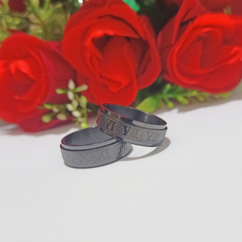 CINCIN TITANIUM PRIA &amp; WANITA TERLARIS MOTIF BAHAN TITANIUM TIDAK LUNTUR, TIDAK KARAT | COD