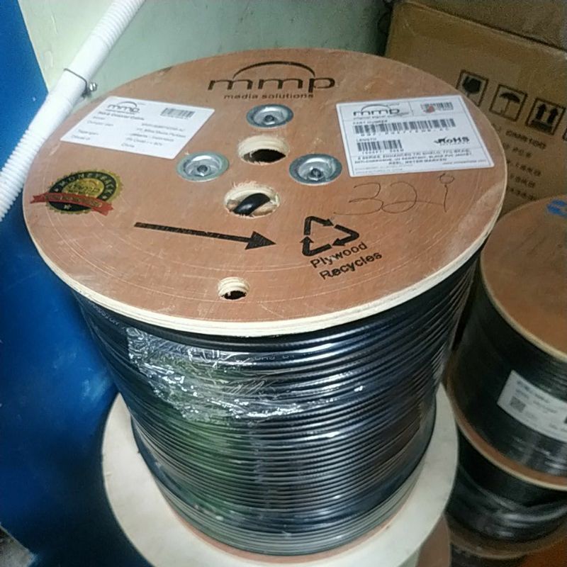 KABEL COAXIAL RG 6 1 ROLL ANTENA PARABOLA CCTV