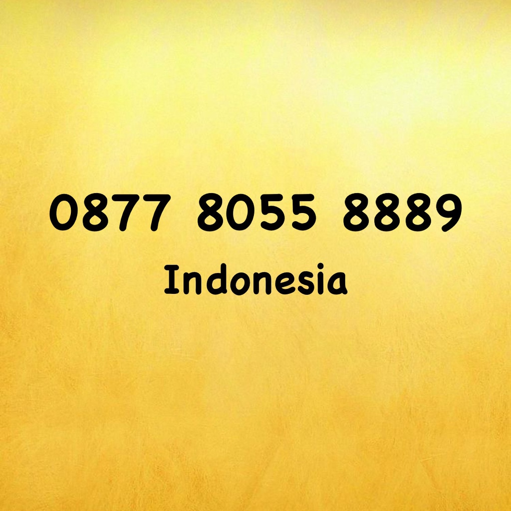 Nomor Cantik XL Bebas Seri 89 - 889 - BOSS - 805 - 0877 8055 8889