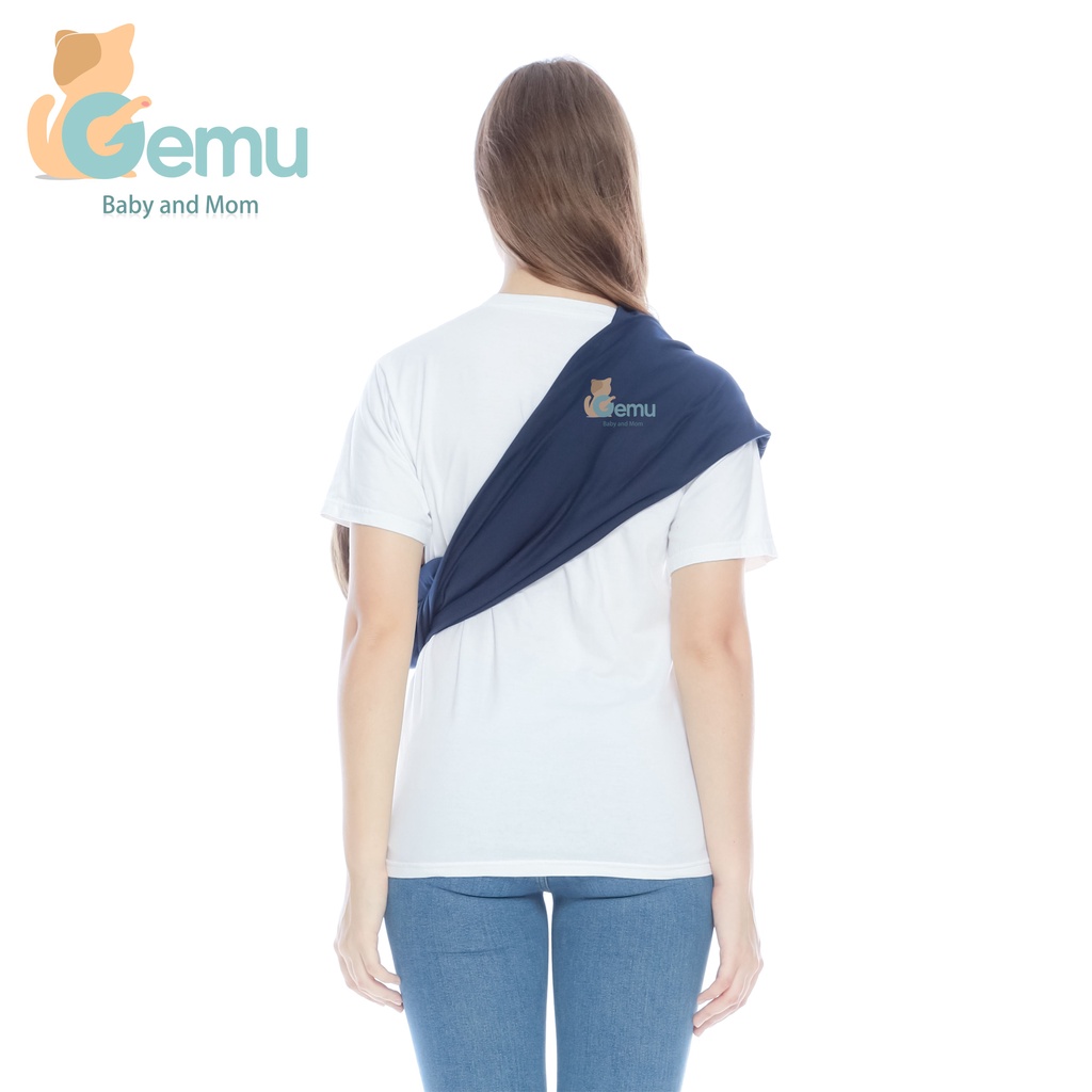 Geos Gendongan Bayi Samping Kaos Instan Polos Premium GEMU