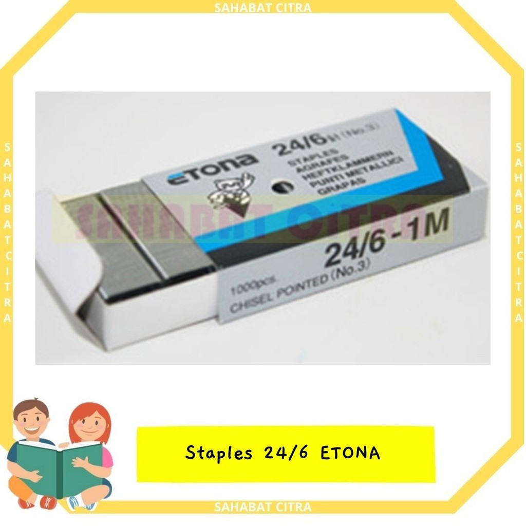 

REFILL ISI STAPLES/STAPLER 24/6 ETONA PCS 钉针系列