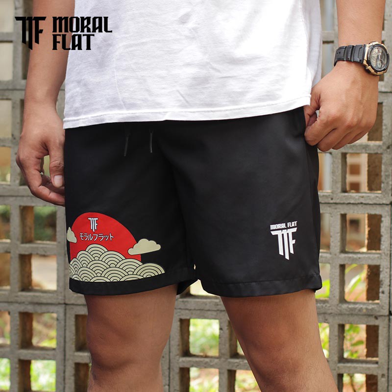 Moral Flat-Man Short-Celana Pendek-Black Japan