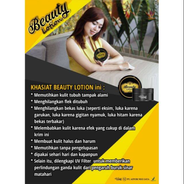Beauty Lotion Original BPOM/HB pemutih BPOM