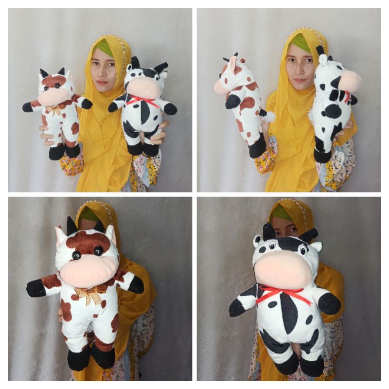 boneka sapi berdiri S mini murah 125gram