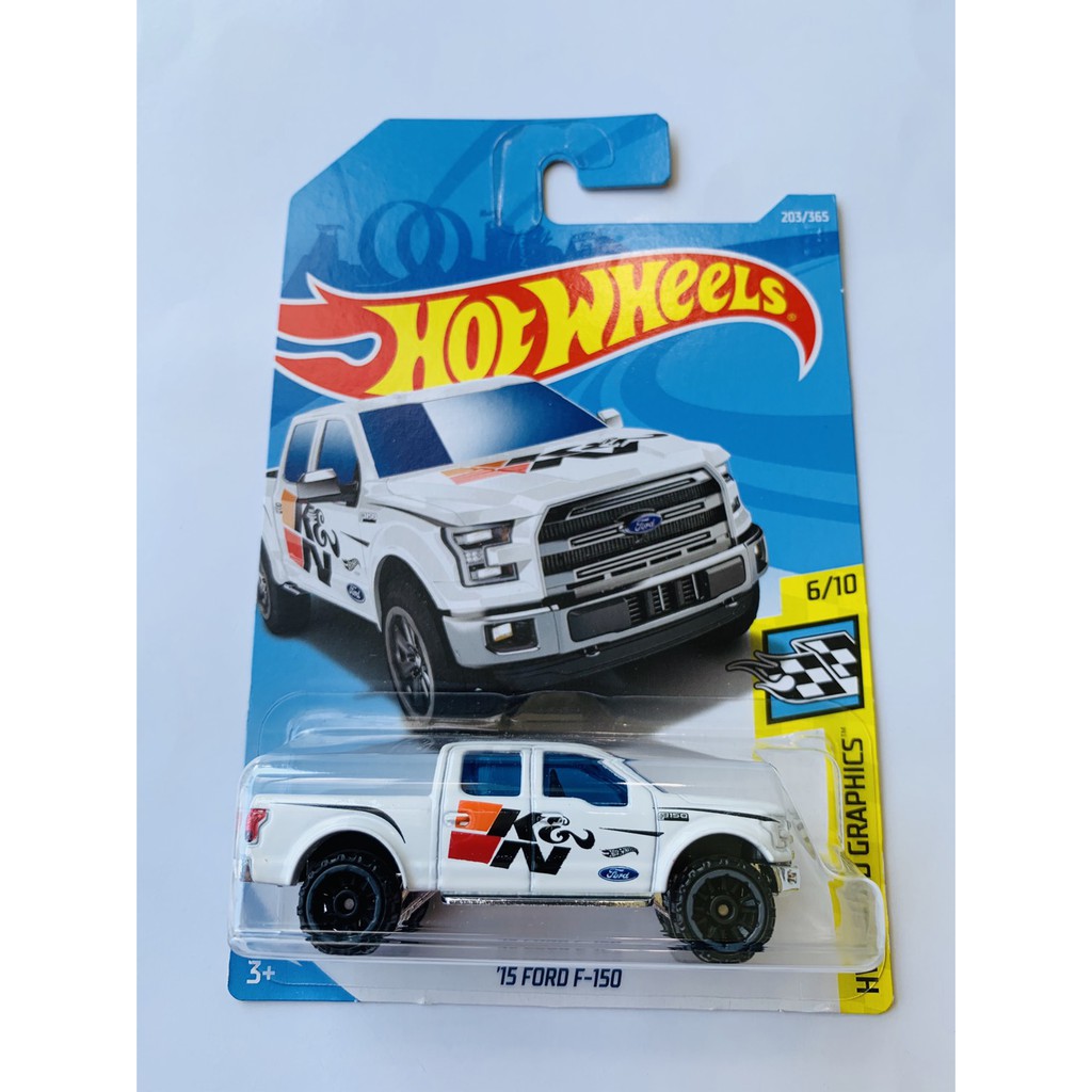 HOT WHEELS HOTWHEELS 15 FORD F-150 PICKUP PUTIH STICKER K&N HW SPEED GRAPHICS LANGKA MURAH PROMO