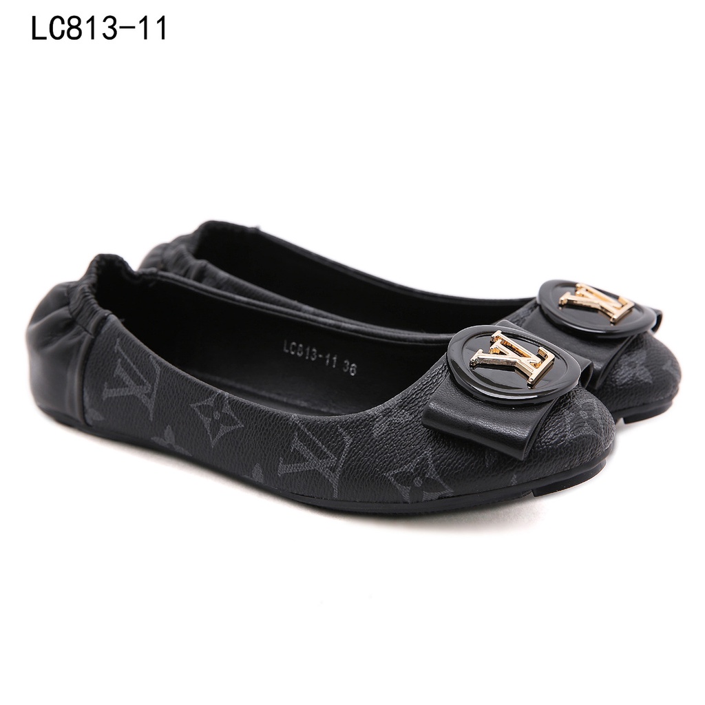 Louis Vuitton LV Logo Bow Flat Shoes in Monogram #LC813-11