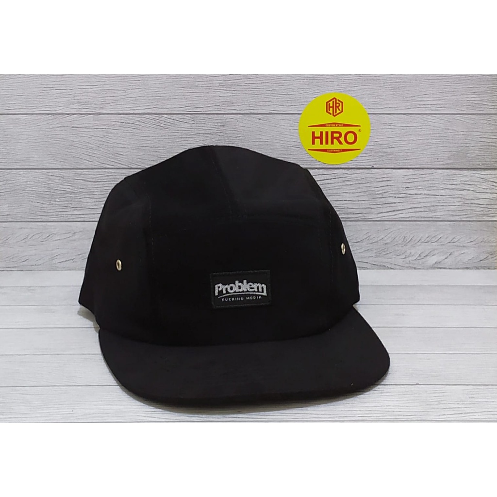 [COD]Topi Distro Pria/Topi Snapback Bordir PROBLEM Hip-Hop New Model/Topi Lima Panel