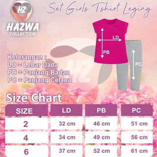 HAZWA COLLECTION  SET LEGGING ANAK  BAJU  ANAK  PEREMPUAN 