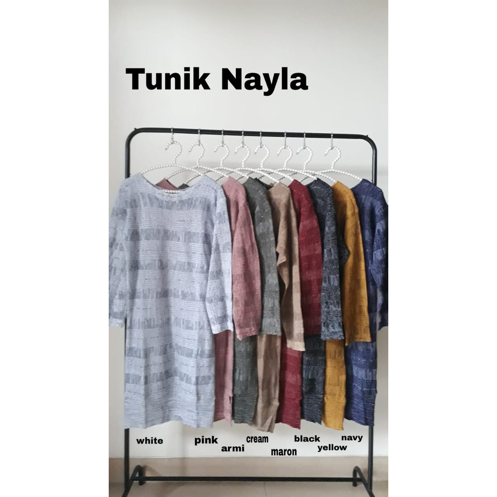 [Tunix Nayla RO]Tunik wanita rajut Varian warna