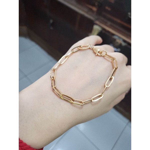 Gelang Tangan emas asli kadar 16k