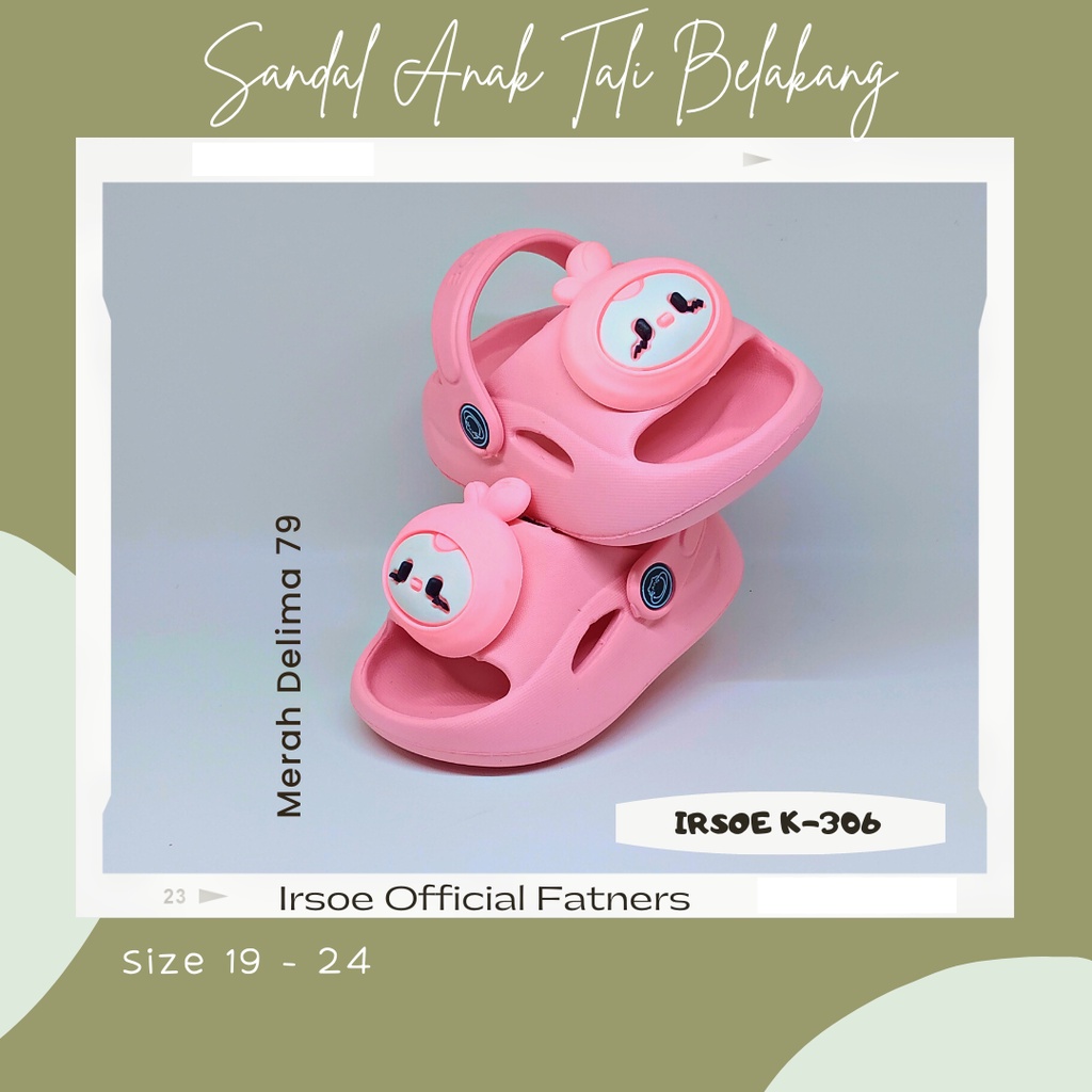 MD 79 - Sandal Baim Anak Tali Belakang Bunny Kelinci Model Baru / Sandal Anak Tali Belakang Model Baru