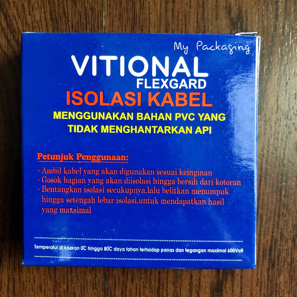 Solasi / Isolasi Kabel Listrik Hitam VITIONAL FLEXGARD