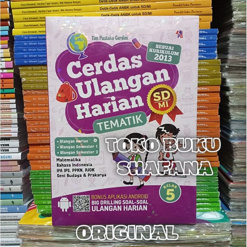 Buku Cerdas Ulangan Harian Tematik Kelas 5 SD/MI Kurikulum 2013 Pustaka Baru Press