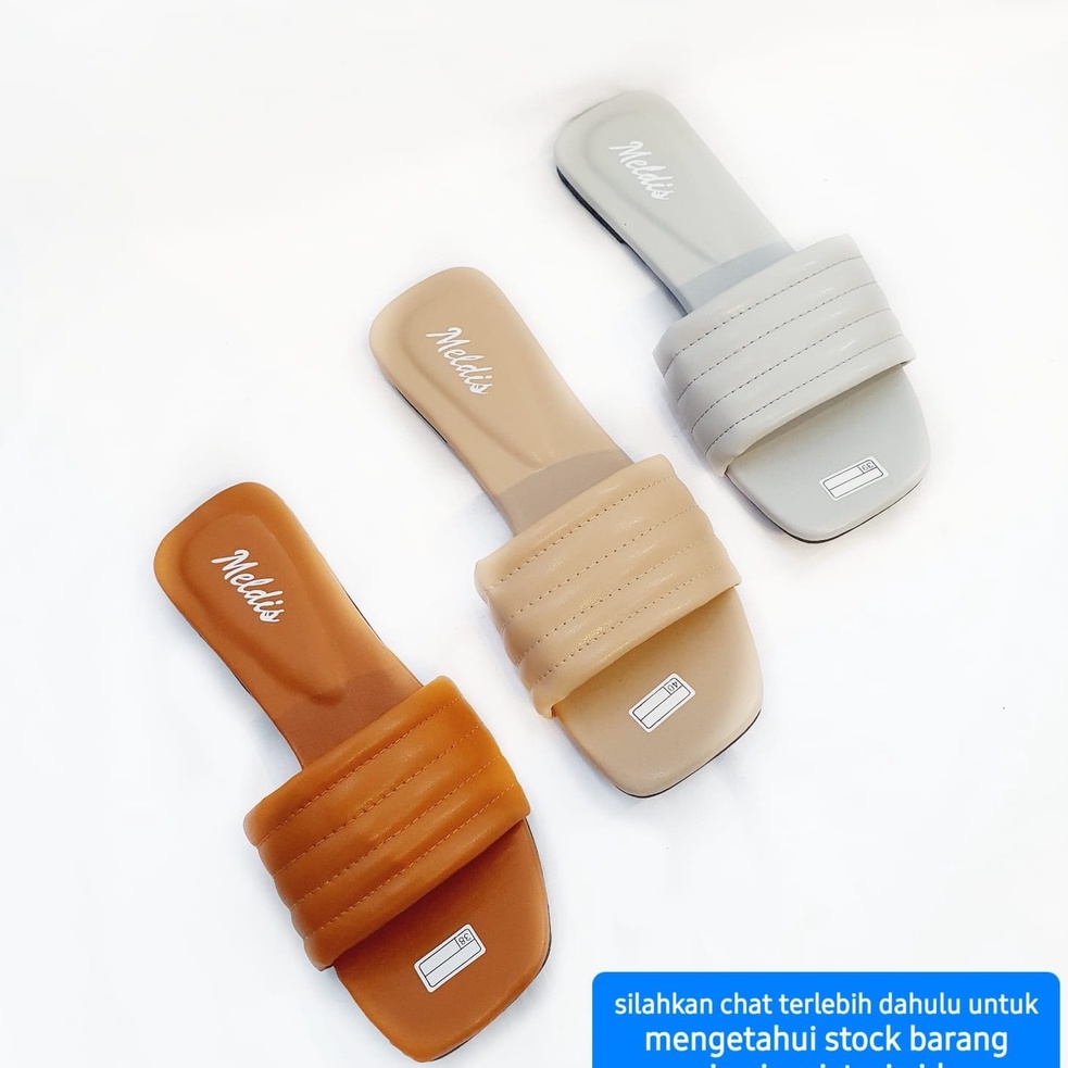 SANDAL FLAT SENDAL SLOP / SELOP WANITA POLOS MURAH FASHION