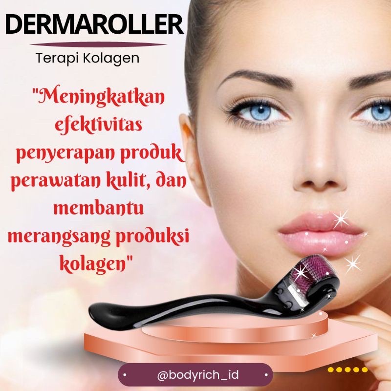 Dermaroller Stretchmark Derma Roller Paket Bopeng Penghilang Bekas Luka