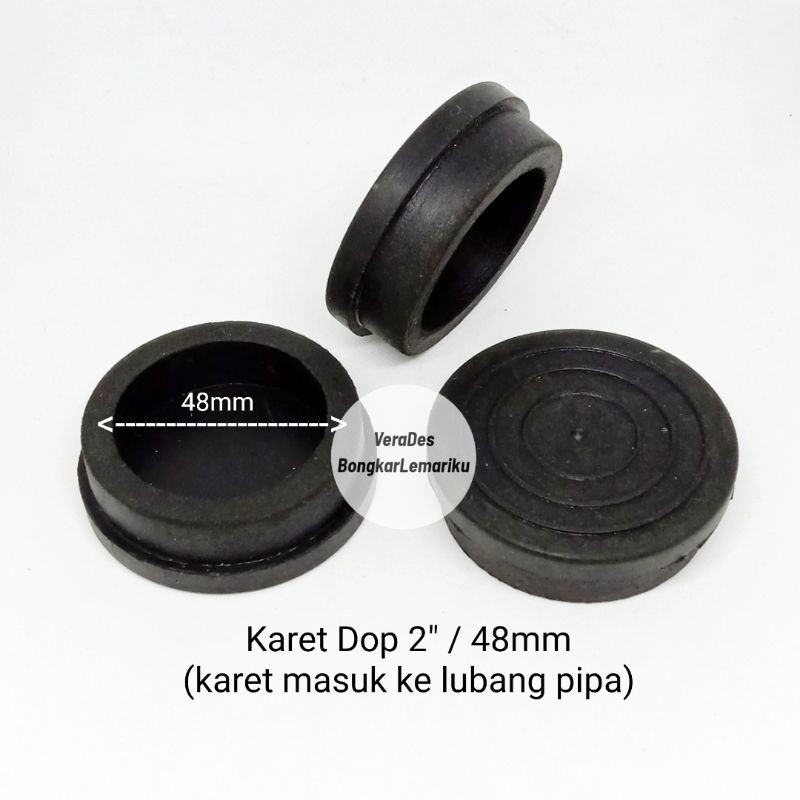 Karet Dop 2 inchi / 48 mm Kaki Kursi Meja Tutup Pipa