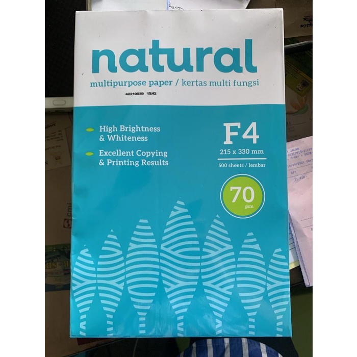 

Kertas Hvs 70 Gram F4 Natural