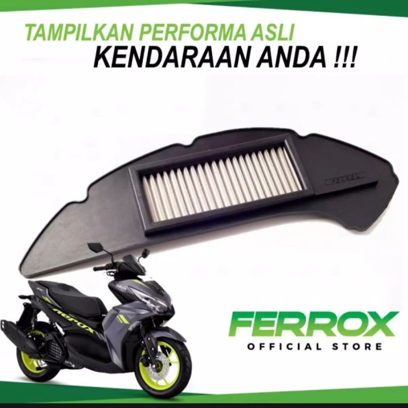 filter udara ferrox aerox 2021 conected , ferrox aerox new 2021  , saringan udara aerox new 2021