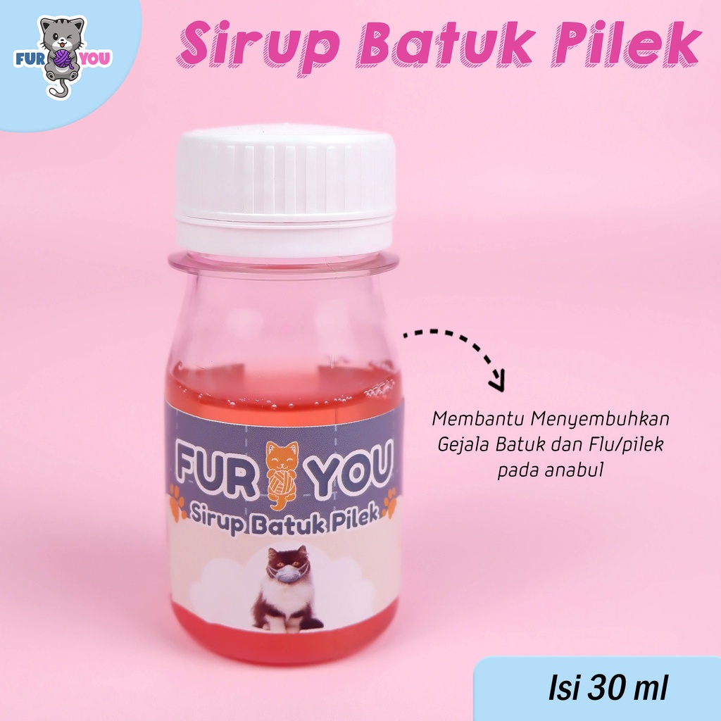 Fur you Sirup Batuk Pilek Anabul Batuk grok Parah disertai Flu Bersin Ingusan Ampuh