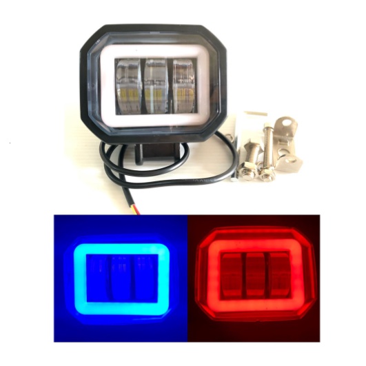 Lampu Daymaker 3 Mata Kotak