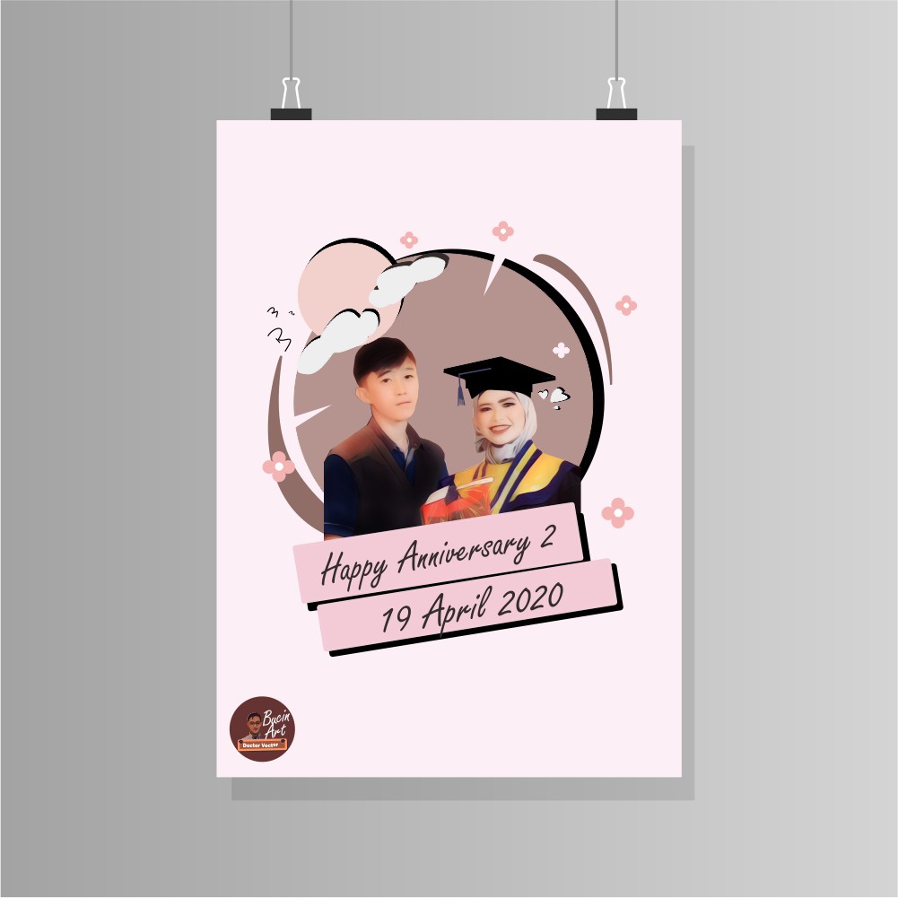 

Vector Couple / gambar Kartun / Hadiah Ultah / Hadiah Anniv / kado Pacar / kartun dua wajah