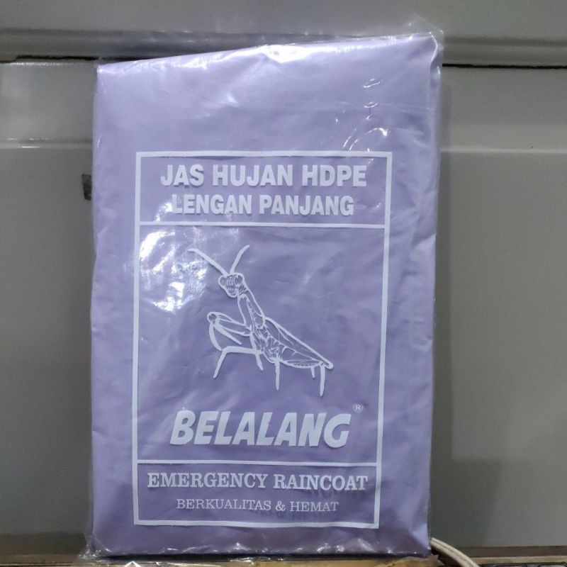 Jas Hujan Plastik Lengan Panjang Tebal Bagus Belalang mirip Bambu atau Tebu bukan Stelan LDPE