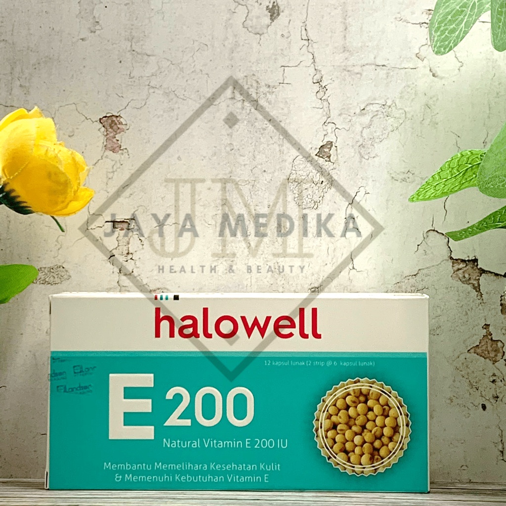 Halowell E 200 IU Isi 12 Kapsul - Suplemen Vitamin E