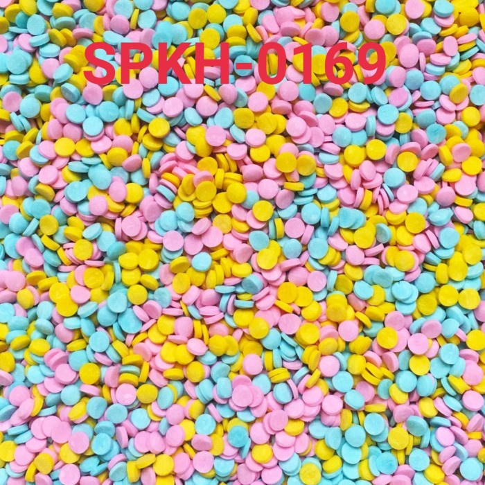 

SPKH-0169 SPRINKLES SPRINKLE SPRINGKEL 500GR CONFETTI BULAT PASTEL HEMAT