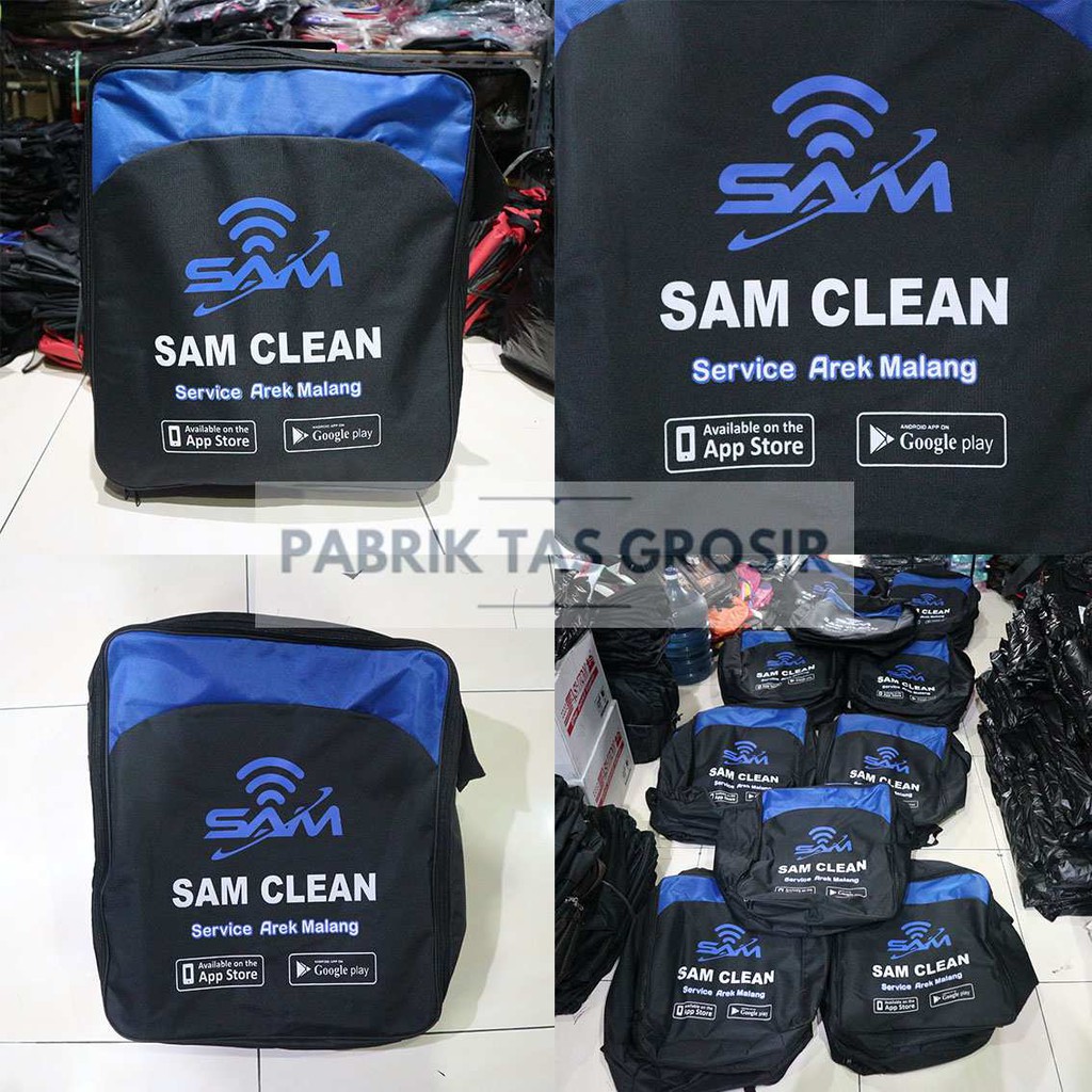 Grosir Tas Go Clean Raker Malang SAM CLEAN Ransel Punggung Pria Instansi Swasta Distro Formal Murah