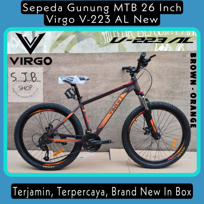 Sepeda Gunung MTB 26 Inch VIRGO V-223 AL New Alloy 3x8 Speed