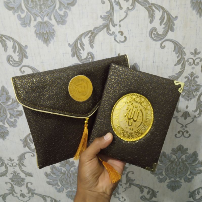 PAKET BUKU YASIN HARDCOVER SPON & DOMPET BAHAN OSCAR SONIC